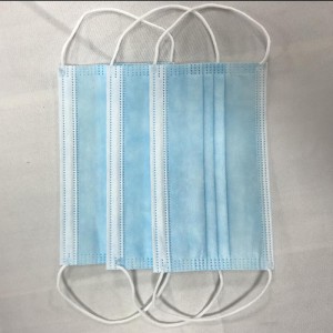 disposable non-woven 3 ply spunbonded face mask