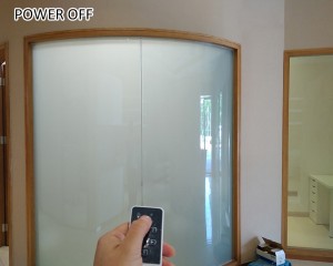 transparent to frosted pdlc smart film switchable
