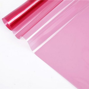 pink self adhesive pet material decorative film