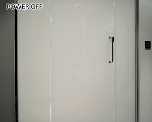 hotel bathroom smart glass foil