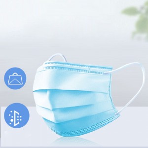 17.5cm by 9.5cm universal size blue face mask