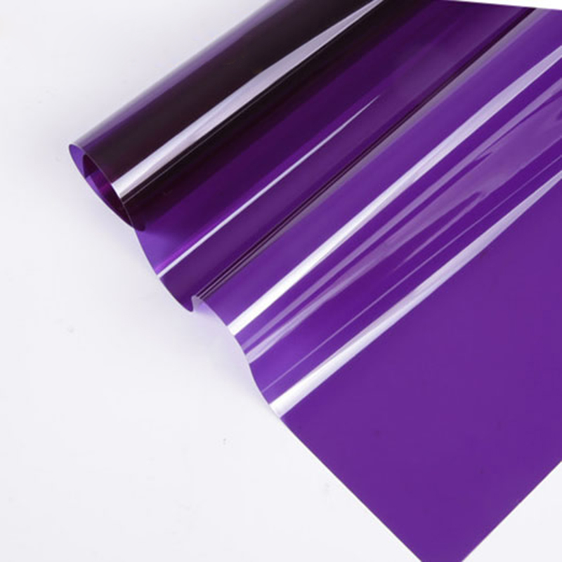 purple self adhesive decorative window film