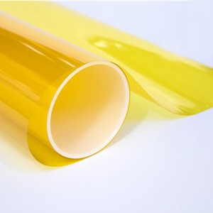 cheap decorative window film in yellow