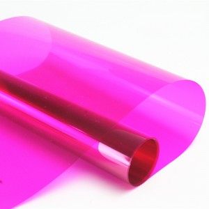 pink self adhesive pet material decorative film