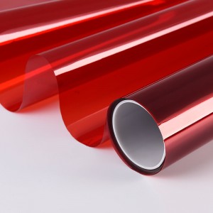 red color window decorative self adhesive film