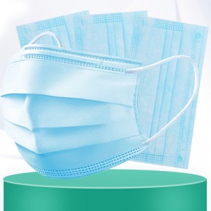 ear loop type disposable 3 ply non-surgical face mask