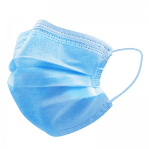 disposable face mask with ear loop 3 ply