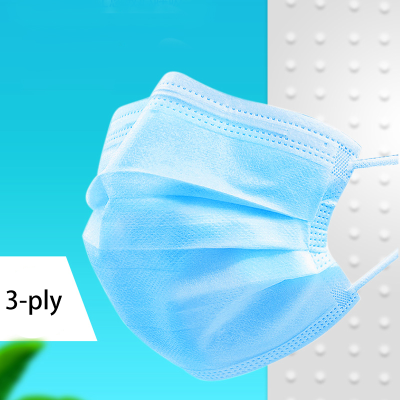 ear loop type disposable 3 ply non-surgical face mask