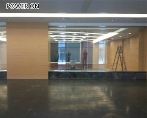 electrochromic window film for construction real estate