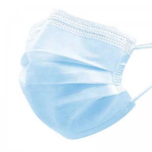 disposable face mask with ear loop 3 ply