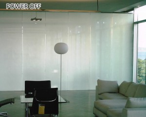 hotel bathroom smart glass foil