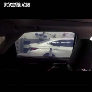 driver and passenger partition electronic window tint