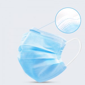 17.5cm by 9.5cm universal size blue face mask