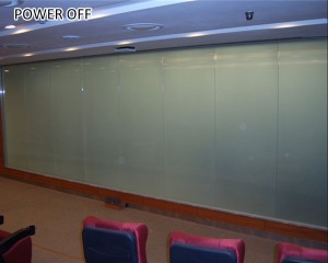 milky white electrochromic films for conference room