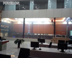 110v clear to frosted switchable privacy glass film