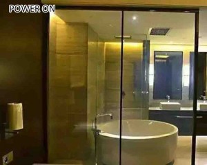 privacy protection smart glass for bathroom