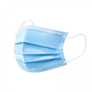 three ply face mask with elastic loop manufacturer