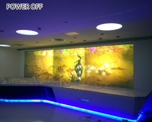 rear projection opaque smart projector film