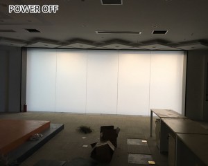 translucent to opaque dimmable glass film